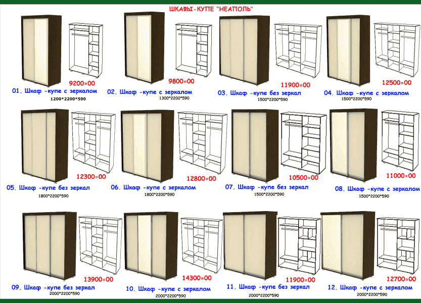 шкаф-купе неаполь в Саратове