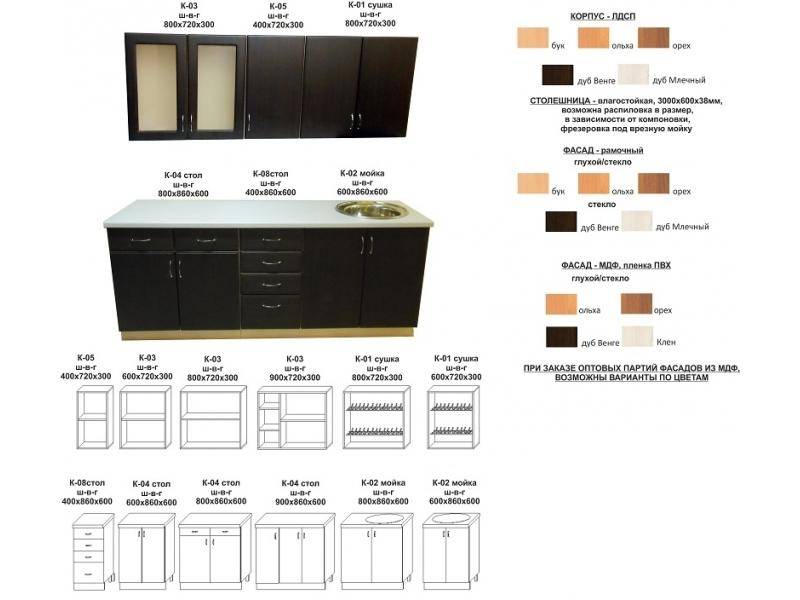 кухонный гарнитур прямой в Саратове