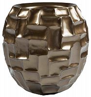 ваза объемная в виде шара с рельефным декором 25 см nugget коричневая в Саратове