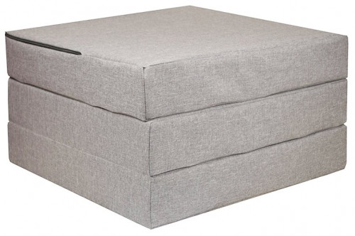 пуф шарм-дизайн матрас мобильный шаг светло-серый в Саратове