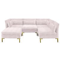 диван zara sectional угловой розовый в Саратове