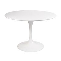 стол eero saarinen style tulip table mdf d100 глянцевый белый в Саратове