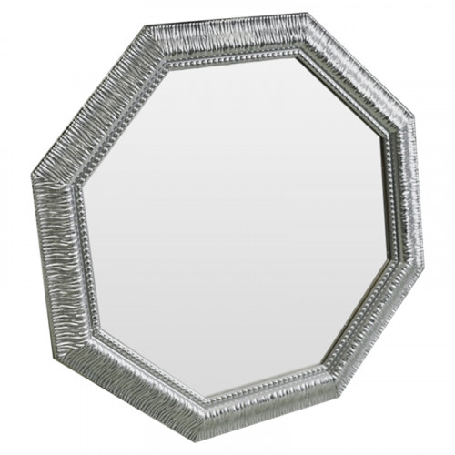 зеркало серебряное восьмиугольное с декором sparkle silver в Саратове