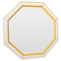 зеркало венецианское восьмиугольное желтое yellow octagon в Саратове