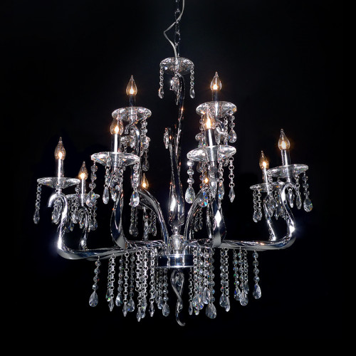 люстра mdp09059-12a от illuminati прозрачная/ хром в Саратове