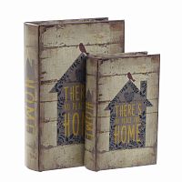 шкатулкикниги, набор из 2 шт. коричневого цвета в Саратове