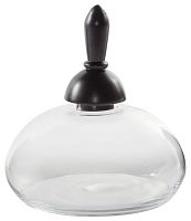 ваза стеклянная 28 см float с деревянной крышкой в Саратове