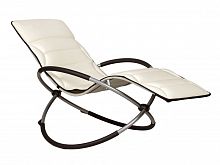 шезлонг-качалка lounge молочный в Саратове