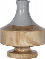 ваза настольная rustic chic vase grey wood в Саратове