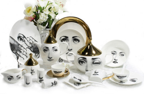 столовый сервиз пьеро форназетти golden faces в Саратове