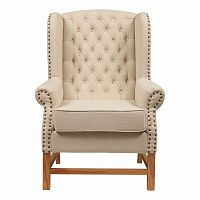 кресло мягкое с ушами french provincial armchair бежевое в Саратове