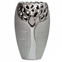 ваза керамическая серебрянная 14х9,5х24 в Саратове
