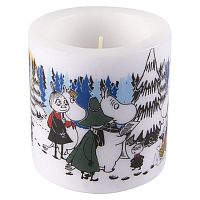 свеча большая moomin зимний лес, 8 см в Саратове