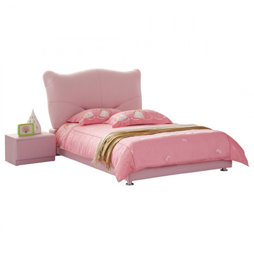 кровать pink leather kitty 120х200 в Саратове