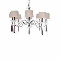 люстра nickel and black crystal 8 плафонов хром в Саратове