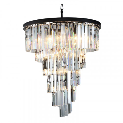 люстра helix 80 чёрная, прозрачная в Саратове