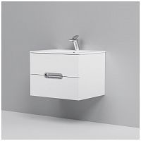 тумба под раковину am.pm spirit m70fhx0602wg33 подвесная, ящики с доводчиками, 60 см, белый глянец в Саратове