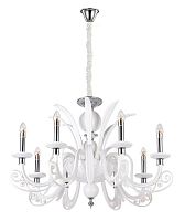 подвесная люстра crystal lux letisia sp8 white белая в Саратове