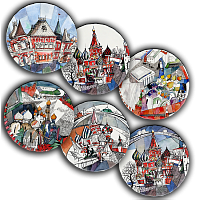 сет тарелки московия dream (6 шт.) в Саратове