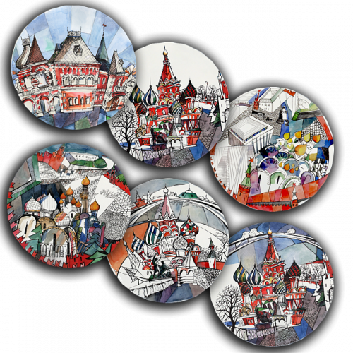 сет тарелки московия dream (6 шт.) в Саратове