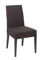 стул aylso dining chair кожа тёмно-коричневая в Саратове