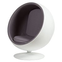 кресло eero ball chair серое в Саратове