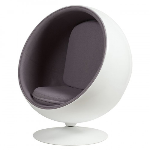 кресло eero ball chair серое в Саратове