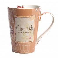 кружка cherish персикового цвета в Саратове