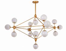 люстра modo 15 gold золото, белые плафоны в Саратове