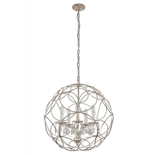 подвесная люстра crystal lux aria sp5 silver в Саратове