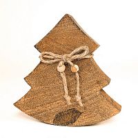 украшение новогоднее ель деревянная wooden tree, 15х14х2,5 см в Саратове