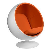 кресло eero aarnio style ball chair оранжевое в Саратове