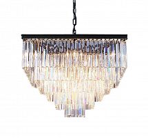 люстра odeon square 80 черное основание, прозрачное стекло в Саратове