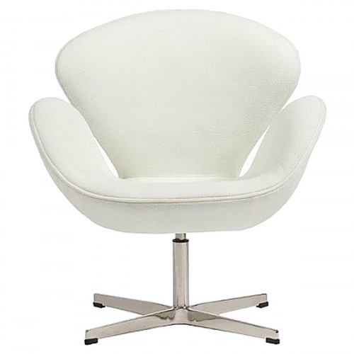 кресло swan chair кашемир белое в Саратове