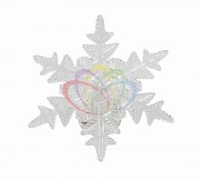 фигура светодиодная на присоске снежинка морозко, rgb в Саратове