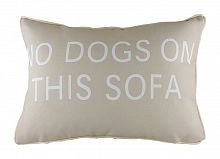 подушка с надписью no dogs on this sofa в Саратове