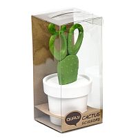 ножницы cactus с держателем, белые с зеленым в Саратове