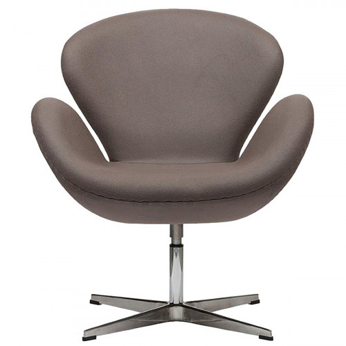 кресло swan chair серо-коричневая в Саратове