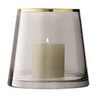 ваза/подсвечник sorbet 16 см серая в Саратове