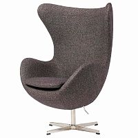 кресло egg chair серое в Саратове