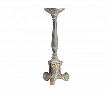 подсвечник фигурный голубой состаренный на 1 свечу antique blue finish, 61 см в Саратове