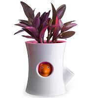 горшок самополивающийся log&squirrel белый-розовый в Саратове