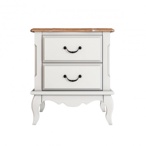 прикроватная тумба leontina на два ящика бежевая в Саратове