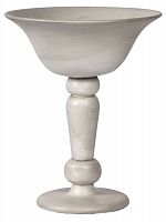 ваза на высокой фигурной ножке 30,5 см navajo серая в Саратове