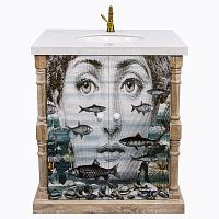 тумба с раковиной аквариум снег fornasetti в Саратове