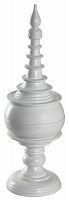 ваза настольная в виде пагоды с крышкой и рельефным декором 59 см radius белая в Саратове
