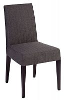 стул aylso dining chair кожа тёмно-серая в Саратове