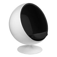 кресло eero aarnio style ball chair черное в Саратове