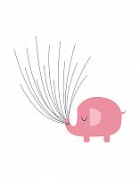 постер pink elephant а4 в Саратове