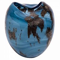 ваза стеклянная салют 1 сине-коричневая в Саратове